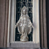 Rustic Wood Carving: Virgin Mary