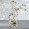 Majestic Stallion: Hand-Carved Rustic Wooden Horse