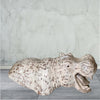 Hand-carved Rustic Wooden Hippopotamus