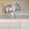 Hand-carved Rustic Wooden Elephant